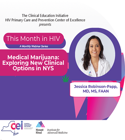 This Month in HIV: Medical Marijuana: Exploring New Clinical Options in NYS